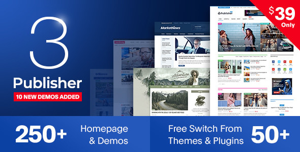Publisher v3.2.0 - Newspaper Magazine AMP | WordPress Theme