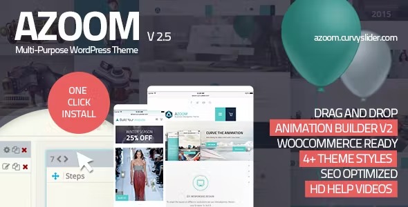 Azoom Multi-Purpose Theme with Animation Builder Nulled