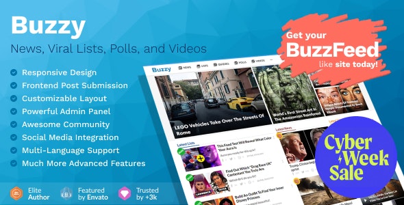 Buzzy - News, Viral Lists, Polls and Videos Nulled