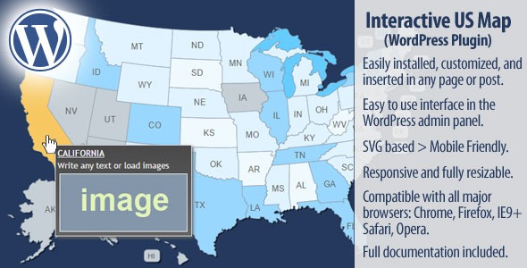 Interactive US Map - WordPress Plugin Nulled