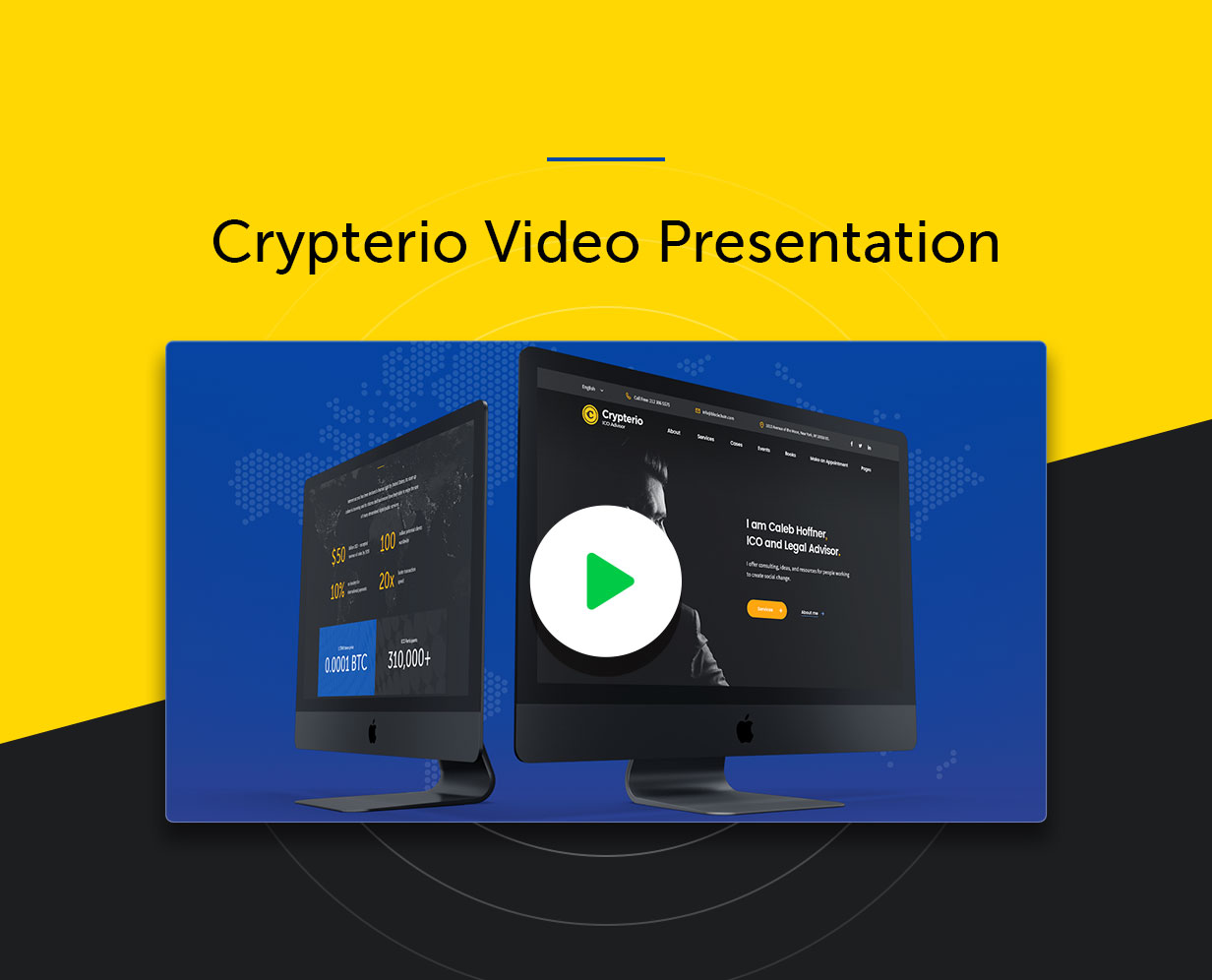 Crypterio - NFT and Crypto Landing Page WordPress Theme Nulled