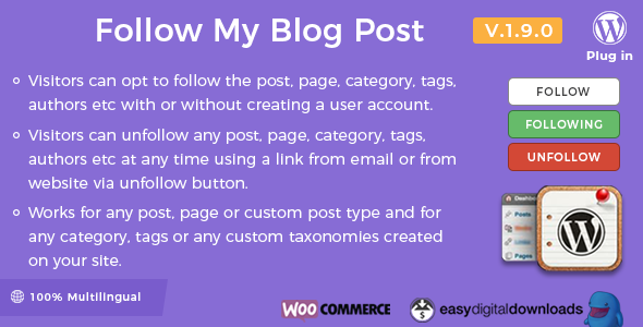 Follow My Blog Post Nulled