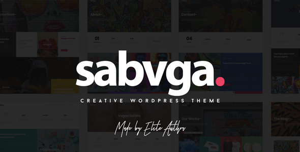 Sabvga - Modern & Creative Portfolio Theme Nulled