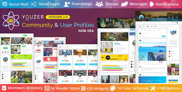 Youzify (formerly Youzer) - BuddyPress Community & WordPress User Profile Plugin Nulled