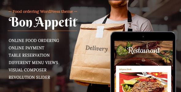 Bon Appetit – Restaurant WordPress Theme Nulled
