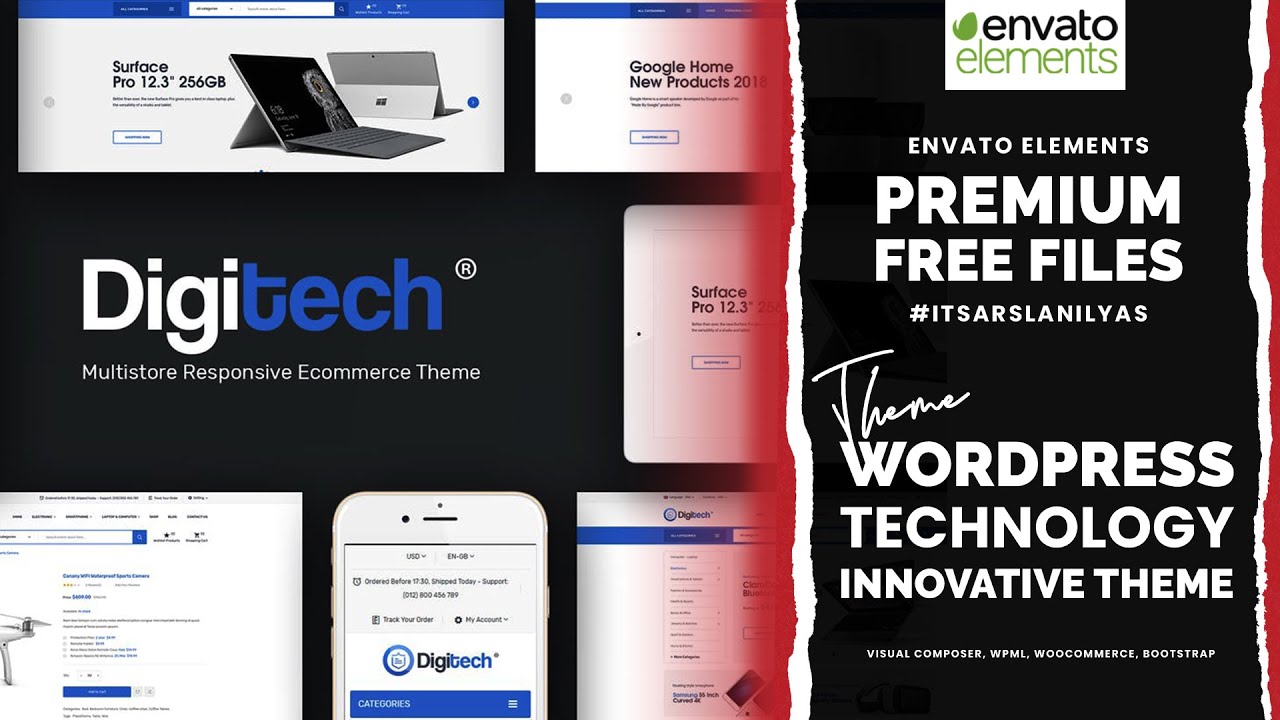 Digitech - Technology Theme for WooCommerce WordPress Nulled