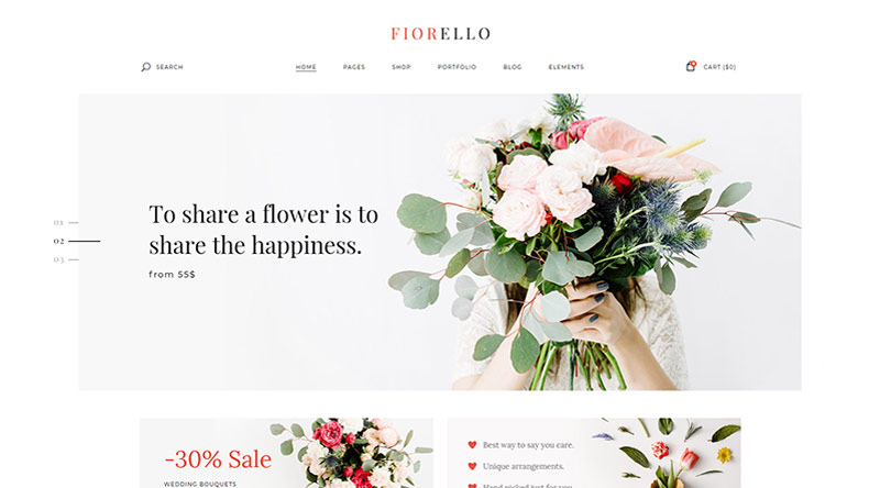 Fiorello - Florist and Flower Shop Theme Nulled