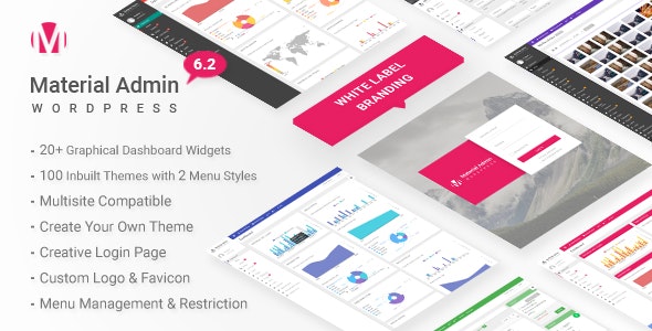 Material - White Label WordPress Admin Theme Nulled
