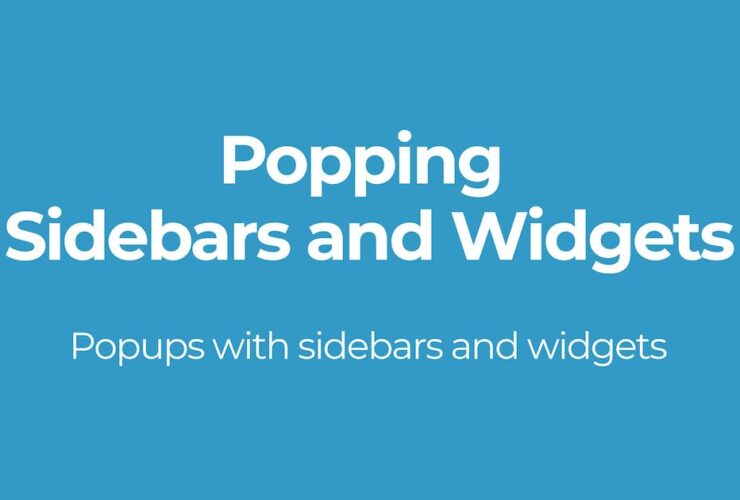 Popping Sidebars and Widgets for WordPress Nulled