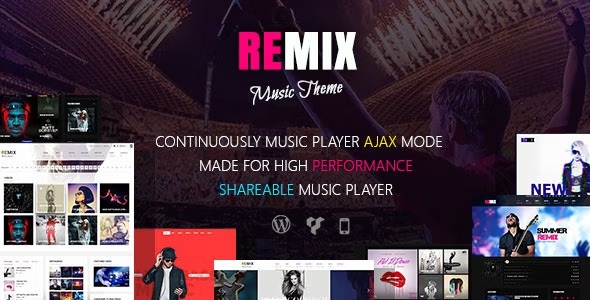 Remix Music Theme Nulled