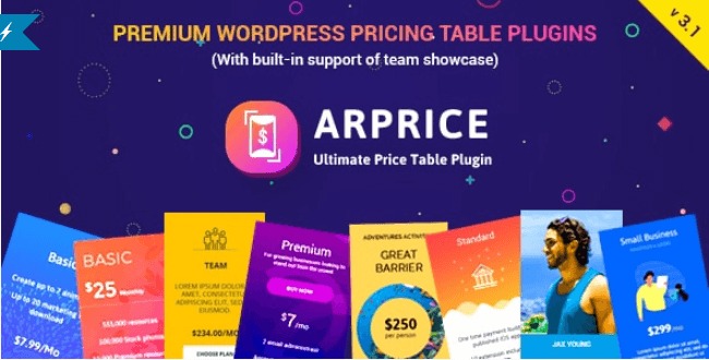 ARPrice - WordPress Pricing Table Plugin Nulled