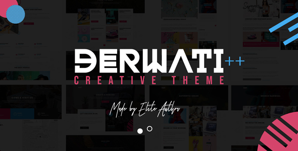 Derwati - Trendy & Creative Portfolio Theme Nulled