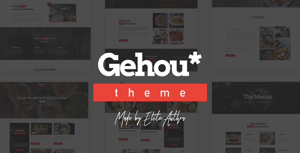 Gehou - A Modern Restaurant & Cafe Theme Nulled