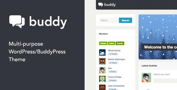 Buddy Simple WordPress & BuddyPress Theme Nulled