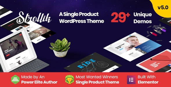 Strollik - Single Product WooCommerce WordPress Theme Nulled