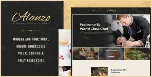 Alanzo v1.0 - Personal Chef & Catering WordPress Theme
