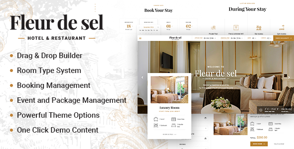 Fleurdesel - Hotel Booking WordPress Theme