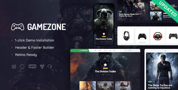 Gamezone | Gaming Blog & Store WordPress Theme