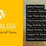 Nostalgia v7.2 - Responsive Portfolio WordPress Theme