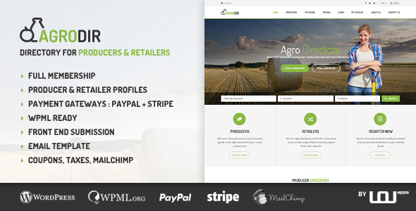 Agrodir v1.1.1 - Directory for Producers & Retailers