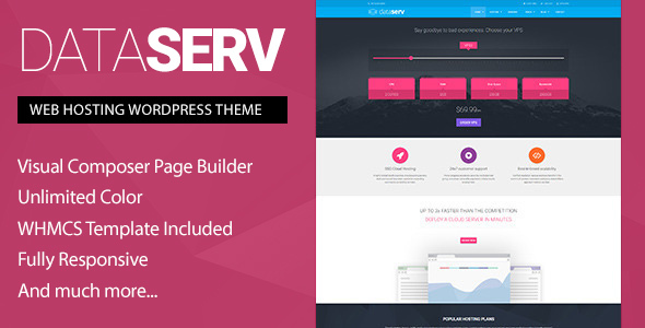 Dataserv v1.0.7 - Professional Hosting WordPress Theme