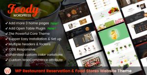 Foody v1.5.0 - Restaurant Reservation & Food Store Theme
