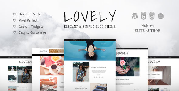 Lovely - Elegant & Simple Blog Theme v1.0.2