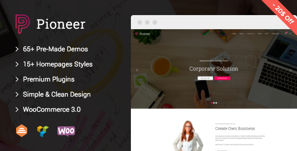 Pioneer v1.0.6 - Multi-Concept Corporate WordPress Theme