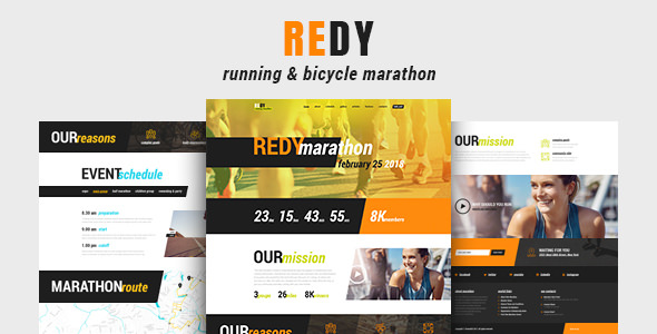 Redy v1.0.2 - Marathon & Sports WordPress Theme