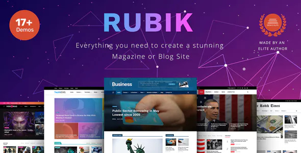 Rubik v1.1 - A Perfect Theme for Blog Magazine Website