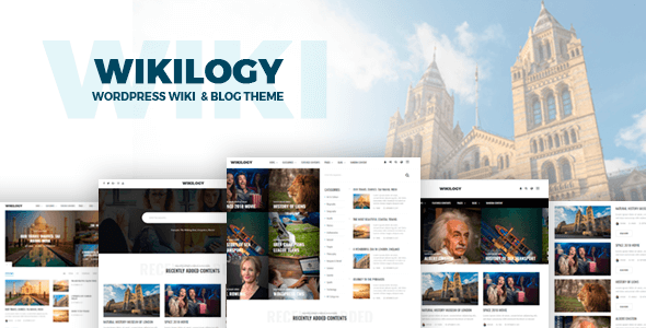 Wikilogy v1.2.1 - Wiki & Blog WordPress Theme