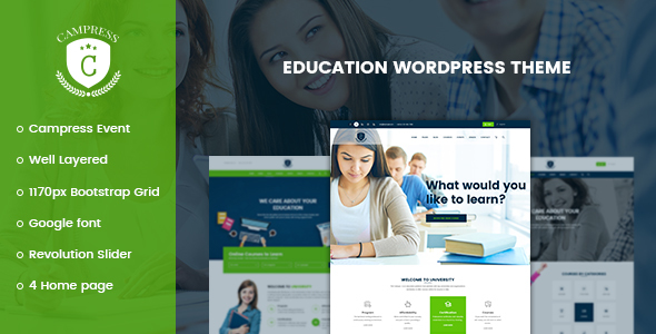 Campress v1.5 - Responsive Education, Courses and Events