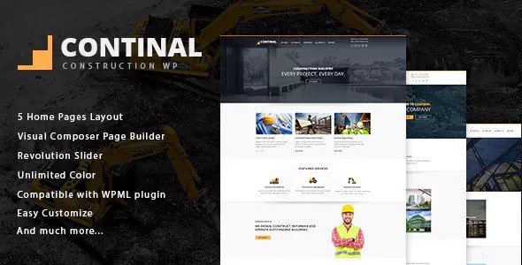 Continal v1.4 - Construction & Business WordPress Theme
