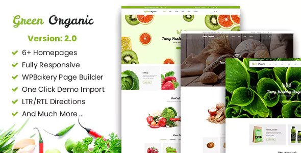 Green Organic v2.5 - Template Toko Organik dan Toko Roti 