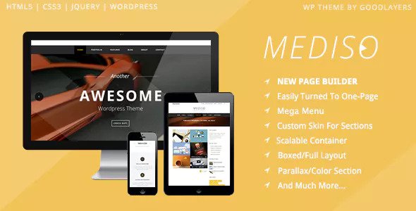 Mediso v1.21 - Corporate / One-Page / Blogging WP Theme