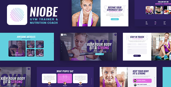 Niobe v1.1.1 - A Gym Trainer & Nutrition Coach Theme