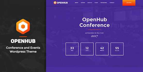 OpenHub v1.3 - A Stylish Events & Conference Theme