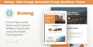 Soleng v1.0.3 - A Solar Energy Company WordPress Theme