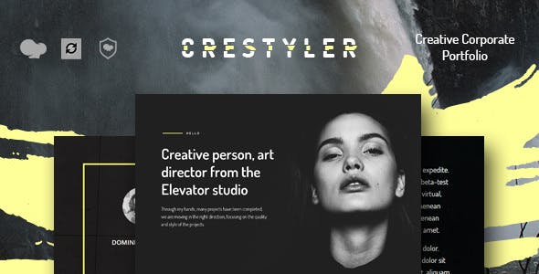 Crestyler v1.0 - Template WordPress Portofolio Kreatif 