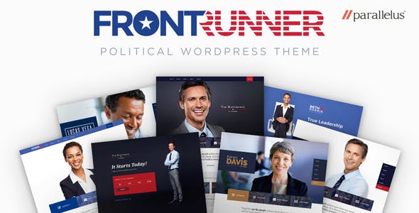 FrontRunner v1.0.23 - Template WordPress Politik 