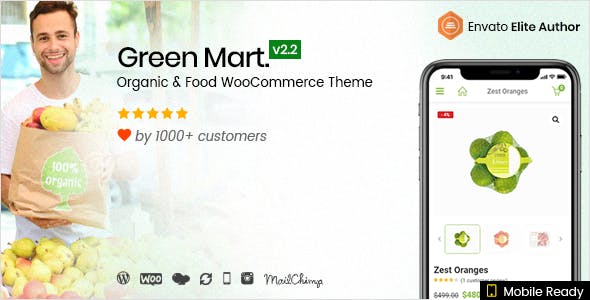 Greenmart - Organic & Food Woocommerce Wordpress Theme