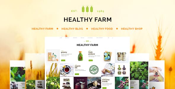 Healthy Farm v2.3 - Template WordPress Pangan dan Pertanian 