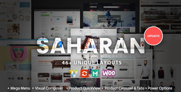 SAHARAN v1.5.2 - Template WordPress Responsif 