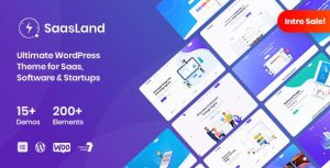 SaasLand v1.6.0 - MultiPurpose WordPress Theme for Saas & Startup