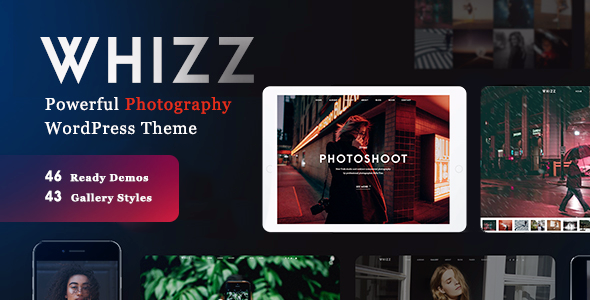 Whiz v2.0.1 - Fotografi WordPress untuk Fotografi 
