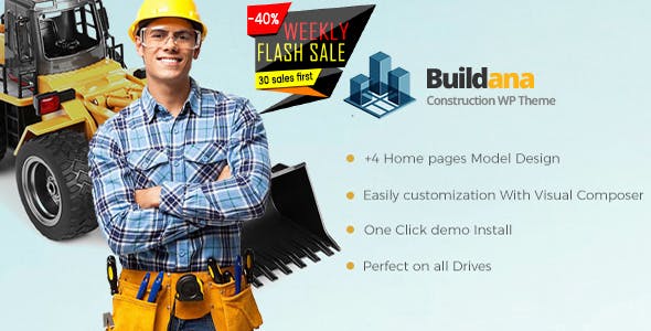 Buildana v1.3 - Construction & Building WordPress Theme