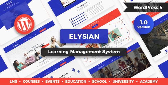 Elysian v1.2.1 - WordPress School Theme + LMS