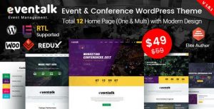 EvenTalk v1.5.4 - Event Conference WordPress Theme for Event and Conference