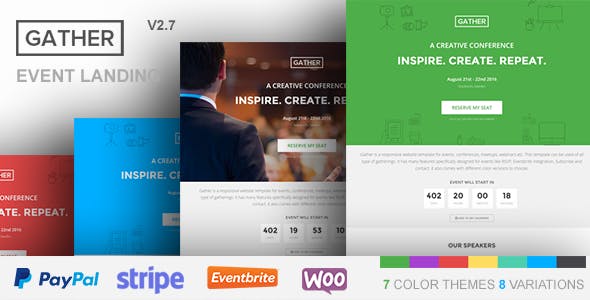Gather v2.7 - Event & Conference WP Landing Page Theme