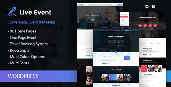 Live Event v1.1.0 - Single Conference, Event, Meetup WordPress Theme